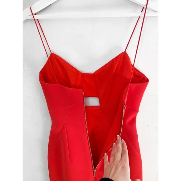 NICHOLAS Red Midi Dress